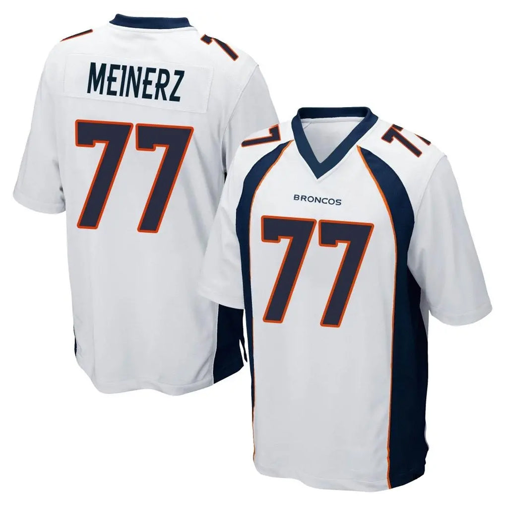 D.Broncos #77 Quinn Meinerz Player White Game Gdoa Stitched Jerseys