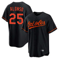 B.Orioles #25 Pete Alonso Player Black Home Game Gdoa Stitched Jerseys
