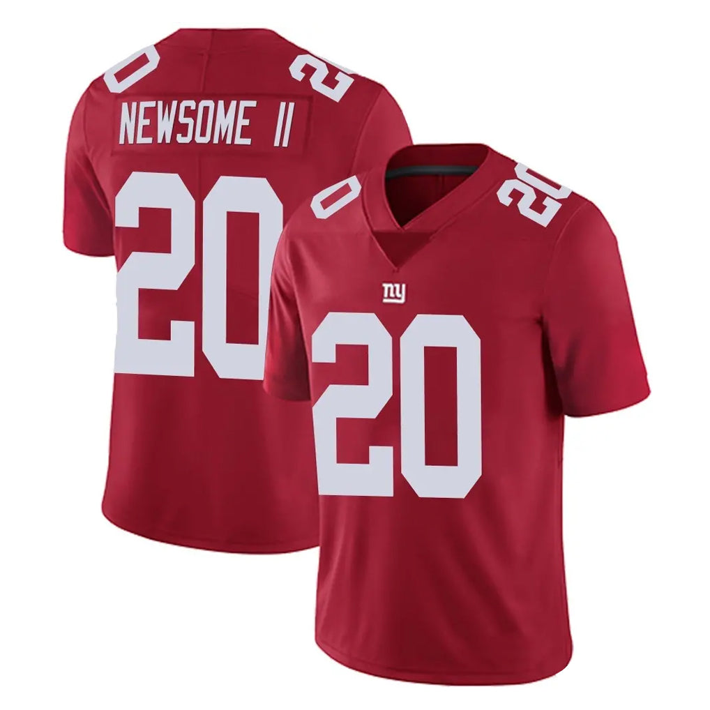 NY.Giants #20 Greg Newsome II Player Red Limited Vapor Untouchable Home Game Gdoa Stitched Jerseys