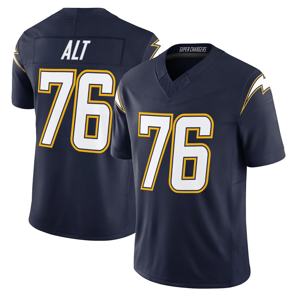 LA.Chargers #76 Joe Alt Player Navy Vapor F.U.S.E. Limited Home Game Gdoa Stitched Jerseys