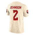 A.Cardinals #2 Will Johnson Player Cream Rivalries Collection Vapor Limited Home Game Gdoa Stitched Jerseys