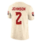 A.Cardinals #2 Will Johnson Player Cream Rivalries Collection Vapor Limited Home Game Gdoa Stitched Jerseys