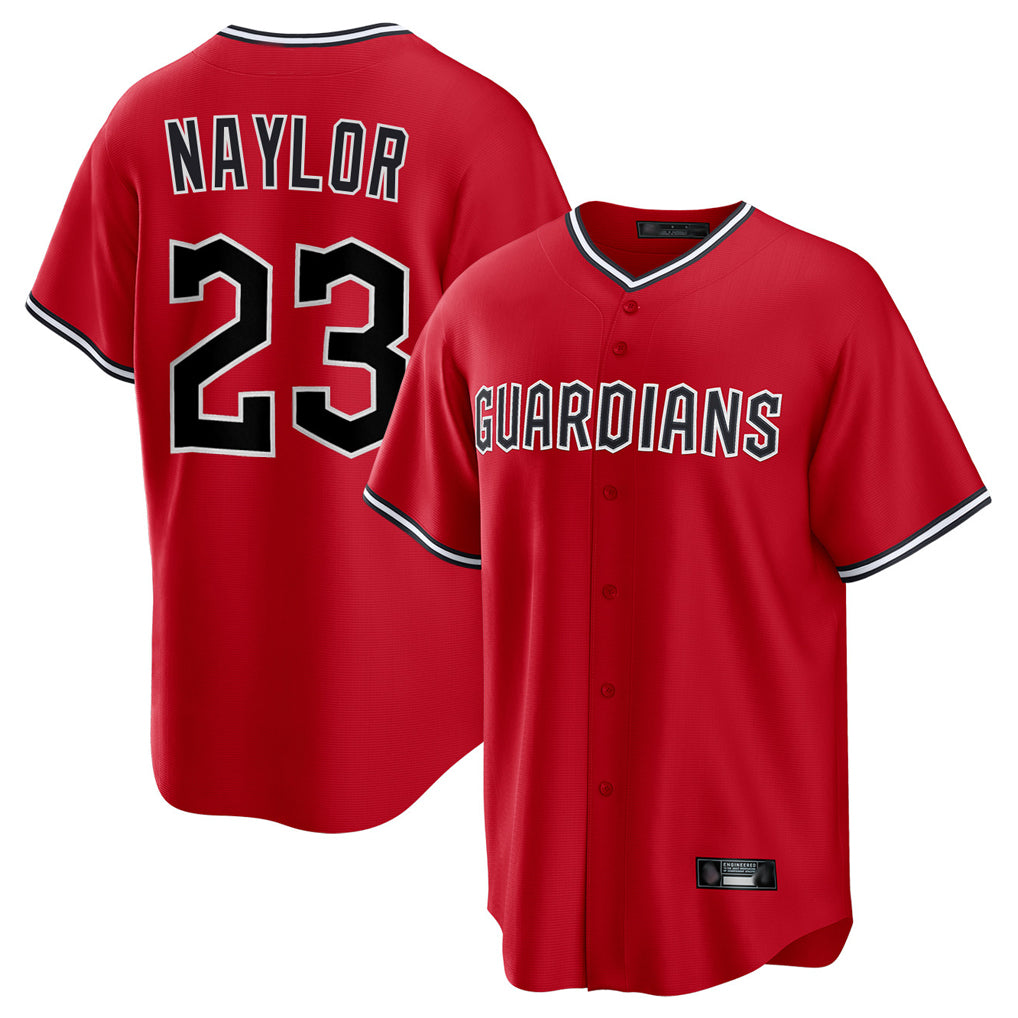 C.Guardians #23 Bo Naylor Player Red Home Game Gdoa Stitched Jerseys