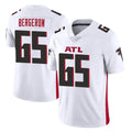 A.Falcons #65 Matthew Bergeron Player White Vapor Untouchable Limited Home Game Gdoa Stitched Jerseys