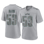 P.Eagles #53 Zack Baun Player Gray Atmosphere Fashion Home Game Gdoa Stitched Jerseys
