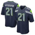S.Seahawks #21 Devon Witherspoon Player Navy Home Game Gdoa Stitched Jerseys