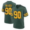 GB.Packers #90 Lukas Van Ness Player Green Alternate Home Game Gdoa Stitched Jerseys