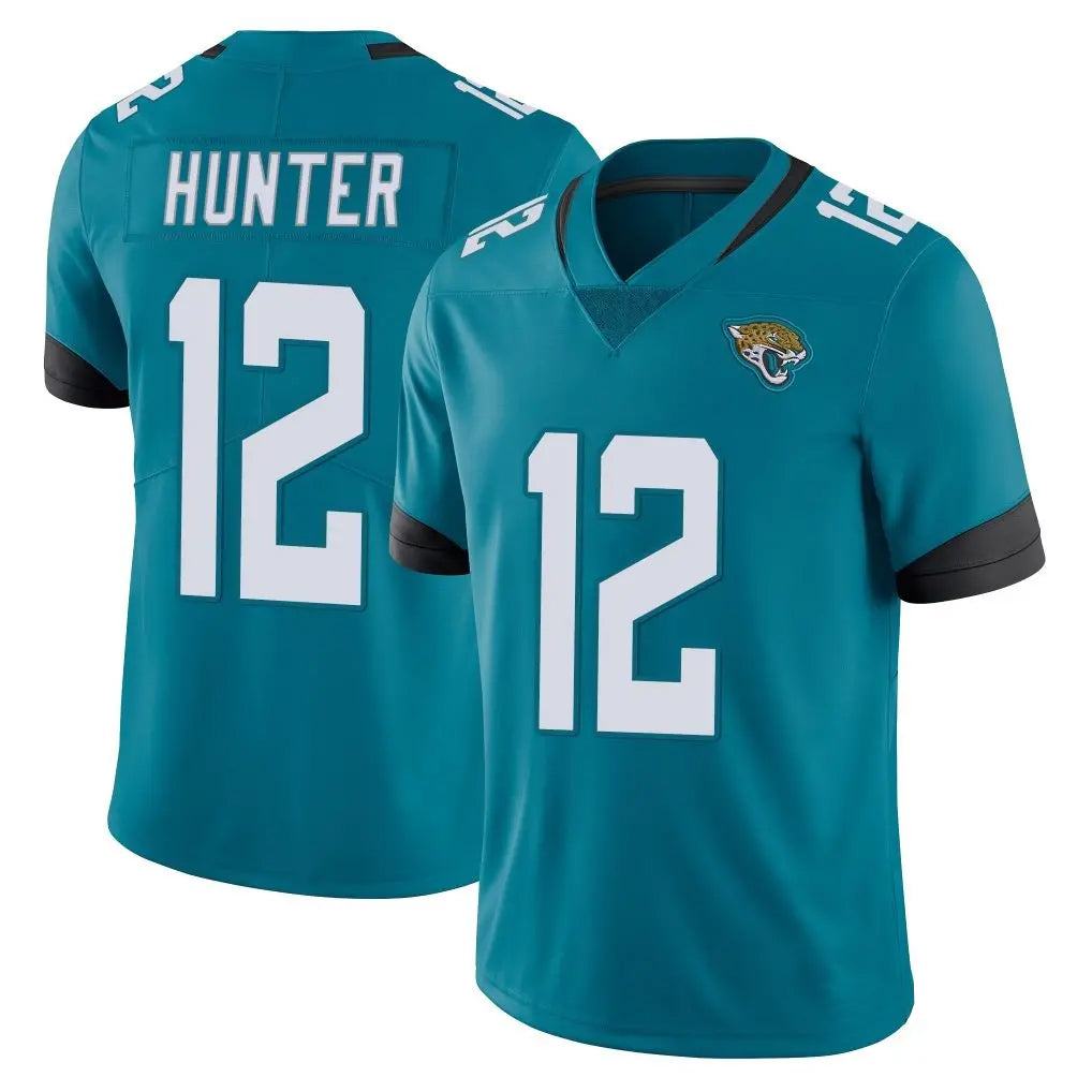 J.Jaguars #12 Travis Hunter Player Teal Vapor Untouchable Limited Home Game Gdoa Stitched Jerseys