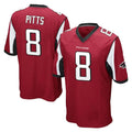 A.Falcons #8 Kyle Pitts Sr. Player Red Color Vapor Home Game Gdoa Stitched Jerseys