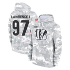 C.Bengals #97 Dexter Lawrence II Player Arctic Camo Salute to Service Pullover Hoodie Limited Gdoa Stitched Jerseys