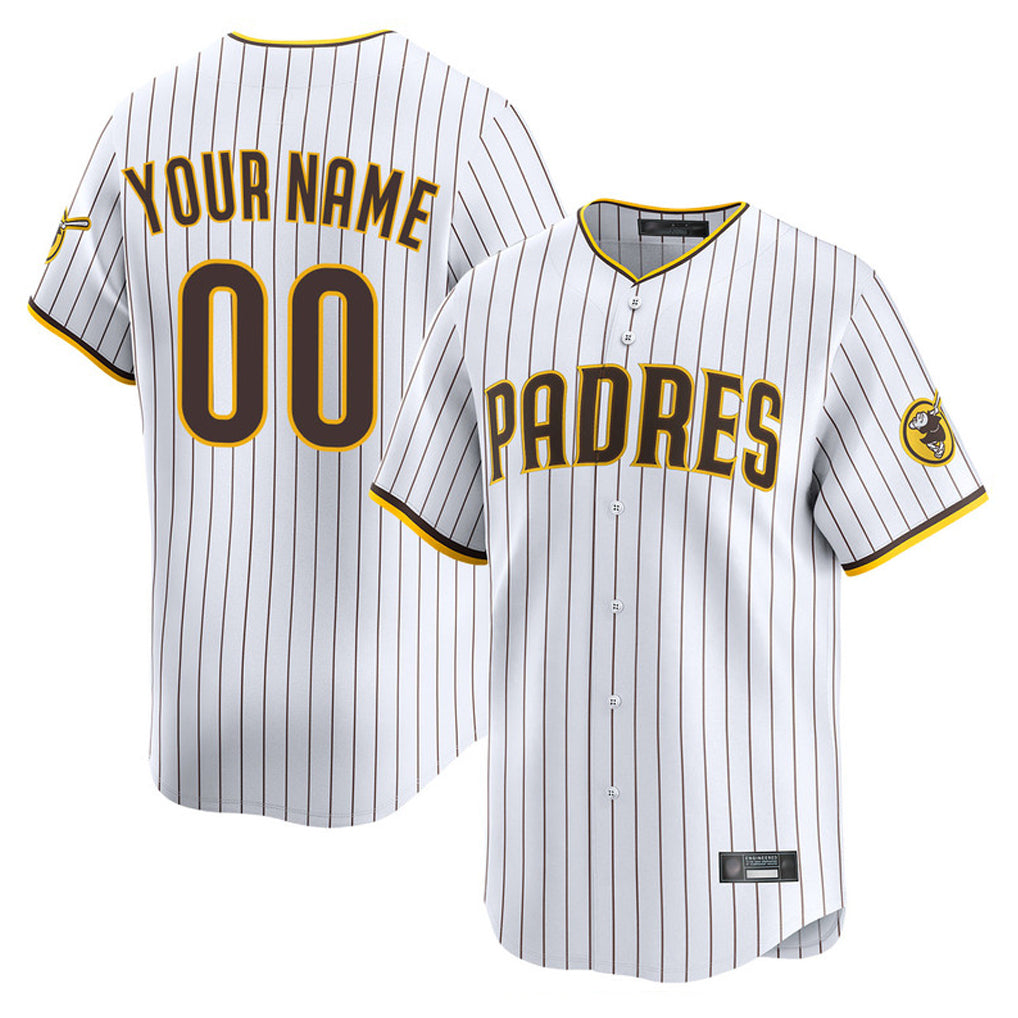 Custom S.Diego Padres White Limited Home Game Any Name & Number Gdoa Stitched Jerseys