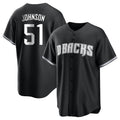 A.Diamondbacks #51 Randy Johnson Player Black Game Home Gdoa Stitched Jerseys
