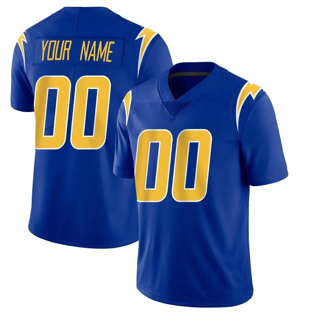 Custom LA.Chargers Royal Limited Vapor Home Game Any Name & Numbers Gdoa Stitched Jerseys