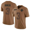 B.Bills #3 Damar Hamlin Player Brown Salute To Service Limited Gdoa Stitched Jerseys