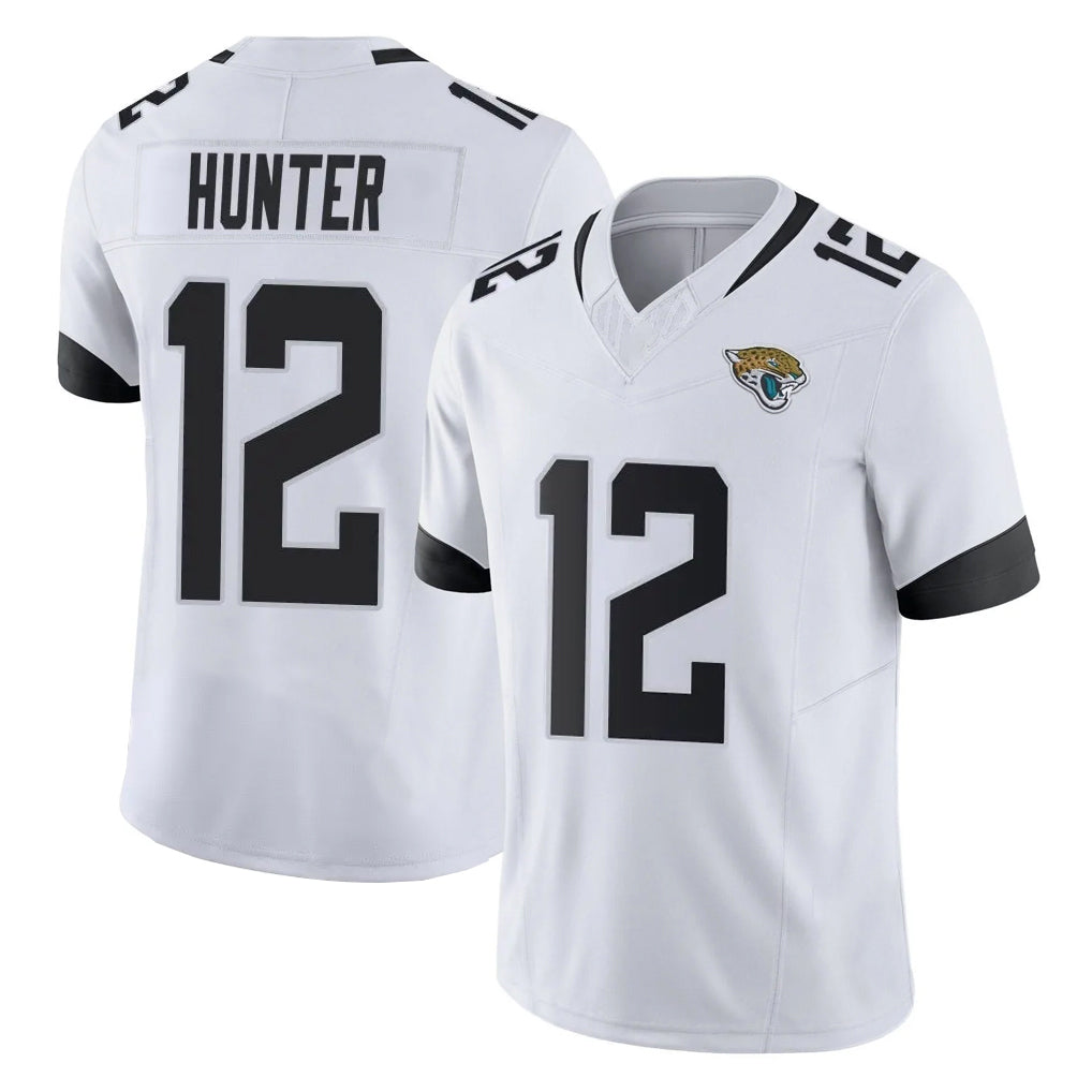 J.Jaguars #12 Travis Hunter Player White Vapor F.U.S.E. Limited Home Game Gdoa Stitched Jerseys