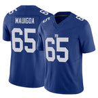 NY.Giants #65 Francis Mauigoa Player Royal Limited Vapor F.U.S.E. Home Game Gdoa Stitched Jerseys