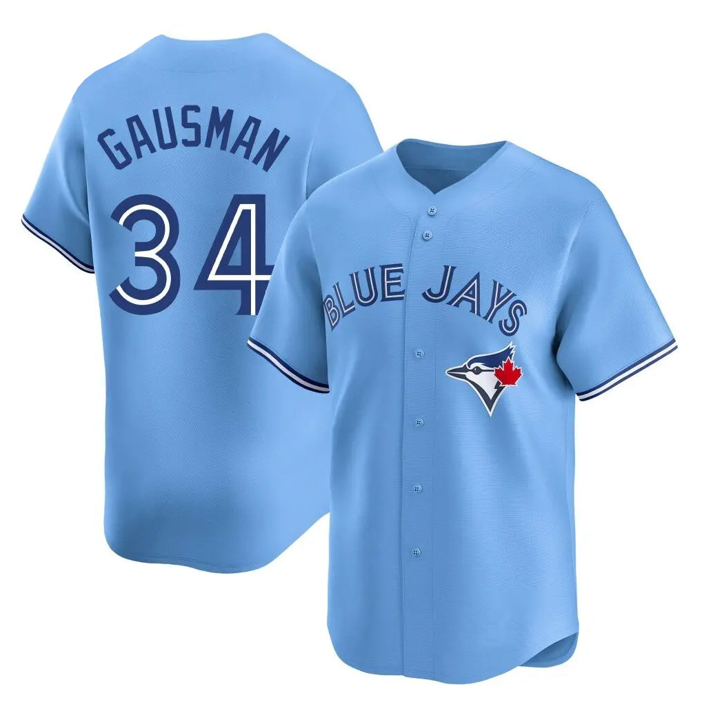 T.Blue Jays #34 Kevin Gausman Player Blue Home Limited Fdoa Stitched Jerseys