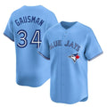 T.Blue Jays #34 Kevin Gausman Player Blue Home Limited Fdoa Stitched Jerseys