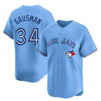 T.Blue Jays #34 Kevin Gausman Player Blue Home Limited Fdoa Stitched Jerseys