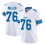 D.Lions #76 Blake Miller Player White Limited Vapor F.U.S.E. Alternate Home Game Gdoa Stitched Jerseys