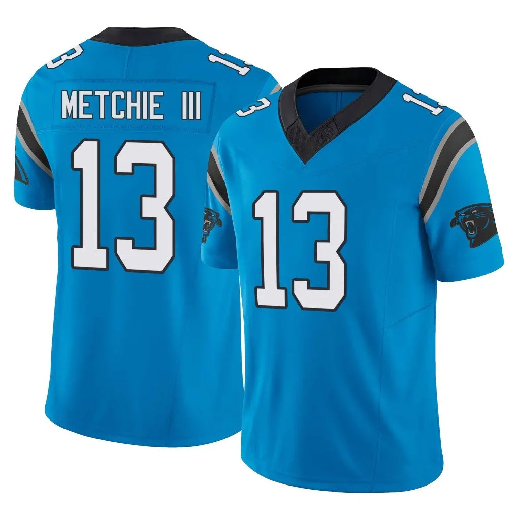 C.Panthers #13 John Metchie III Player Blue Vapor F.U.S.E. Limited Home Game Gdoa Stitched Jerseys