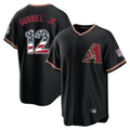 A.Diamondbacks #12 Lourdes Gurriel Jr Player Black USA 250 Fourth of July Game Home Gdoa250Ys Stitched Jerseys
