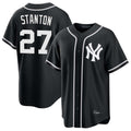 NY.Yankees #27 Giancarlo Stanton Player Black Out Game Home Fdoa Stitched Jerseys