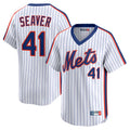 NY.Mets #41 Tom Seaver Player White Cooperstown Collection T-shirt Game Fdoa Stitched Jerseys
