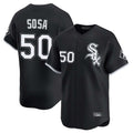 C.White Sox #50 Lenyn Sosa Player Black Limited Home Gdoa Stitched Jerseys
