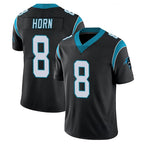 C.Panthers #8 Jaycee Horn Player Black Vapor Untouchable Limited Game Gdoa Stitched Jerseys