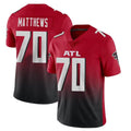 A.Falcons #70 Jake Matthews Player Red Vapor Untouchable Limited Home Game Gdoa Stitched Jerseys