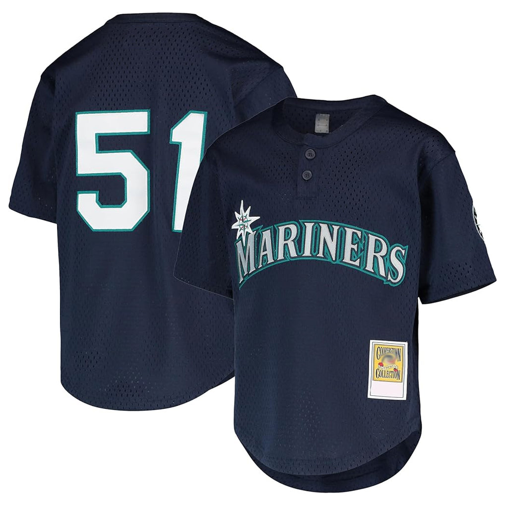S.Mariners #51 Ichiro Suzuki Player Navy Majestic Cool Base Game Fdoa Stitched Jerseys