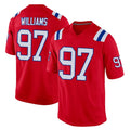 NE.Patriots #97 Milton Williams Player Red Home Game Gdoa Stitched Jerseys