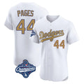 LA.Dodgers #44 Andy Pages Player Gold World Series Meet Limited Elite Home Fdoa Stitched Jerseys