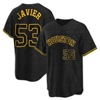 H.Astros #53 Cristian Javier Player Snake Skin City Home Game Gdoa Stitched Jerseys