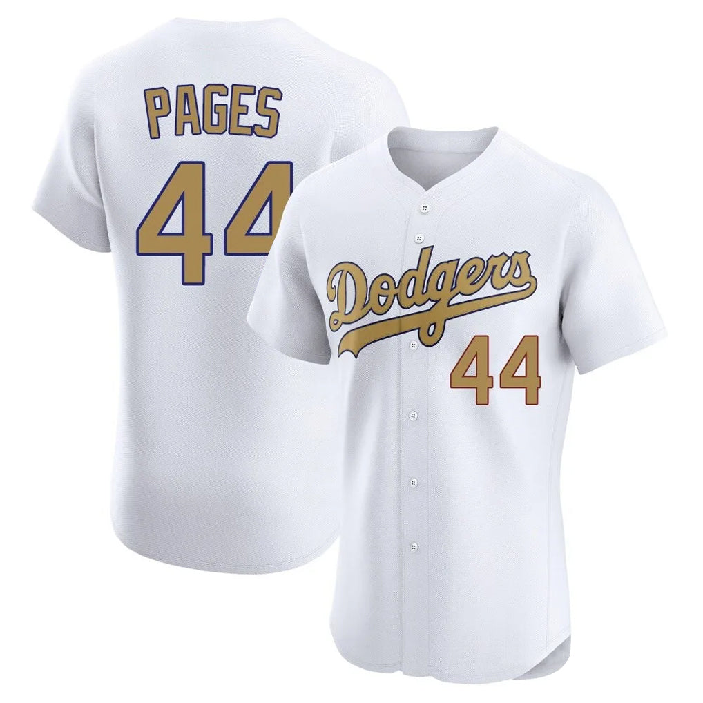 LA.Dodgers #44 Andy Pages Player Gold Limited Elite Home Fdoa Stitched Jerseys