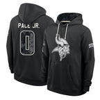 MN.Vikings #0 Ivan Pace Jr. Player 2026 Black Logo Pullover Hoodies Limited Game Gdoa Stitched Jerseys