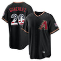 A.Diamondbacks #20 Luis Gonzalez Player Black USA 250 Fourth of July Game Home Gdoa Stitched Jerseys