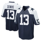 D.Cowboys #13 Caleb Downs Player Navy-White Alternate Home Game Gdoa Stitched Jerseys