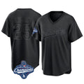 LA.Dodgers #25 Tommy Edman Player Black World Series Meet Pitch Fashion T-shirt Fdoa Stitched Jerseys