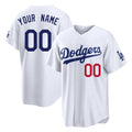 Custom LA.Dodgers White Home Game Any Name & Number Gdoa Stitched Jerseys