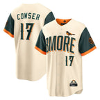 B.Orioles #17 Colton Cowser Player Cream 2026 City Connect Home Game Gdoa Stitched Jerseys