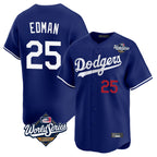 LA.Dodgers #25 Tommy Edman Player Royal World Series Limited Home Fdoa Stitched Jerseys