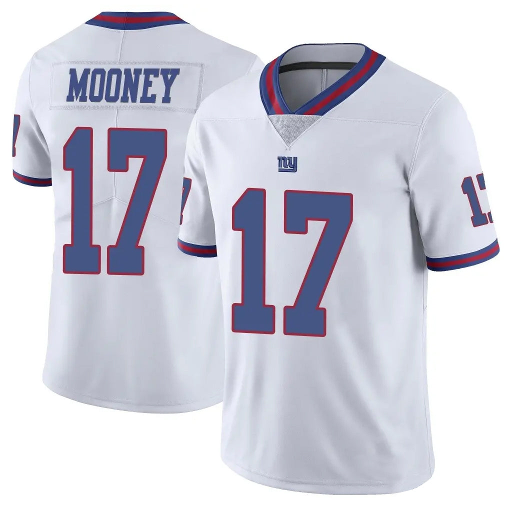 NY.Giants #17 Darnell Mooney Player White Color Rush Home Game Gdoa Stitched Jerseys