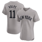 NY.Yankees #11 Anthony Volpe Player Gray Limited Elite Home Fdoa Stitched Jerseys