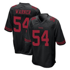 SF.49ers #54 Fred Warner Player Black Alternate Home Game Gdoa Stitched Jerseys