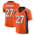D.Broncos #27 J.K. Dobbins Player Orange Color Vapor Untouchable Limited Game Gdoa Stitched Jerseys