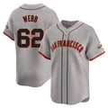 SF.Giants #62 Logan Webb Player Gray Home Limited Fdoa Stitched Jerseys