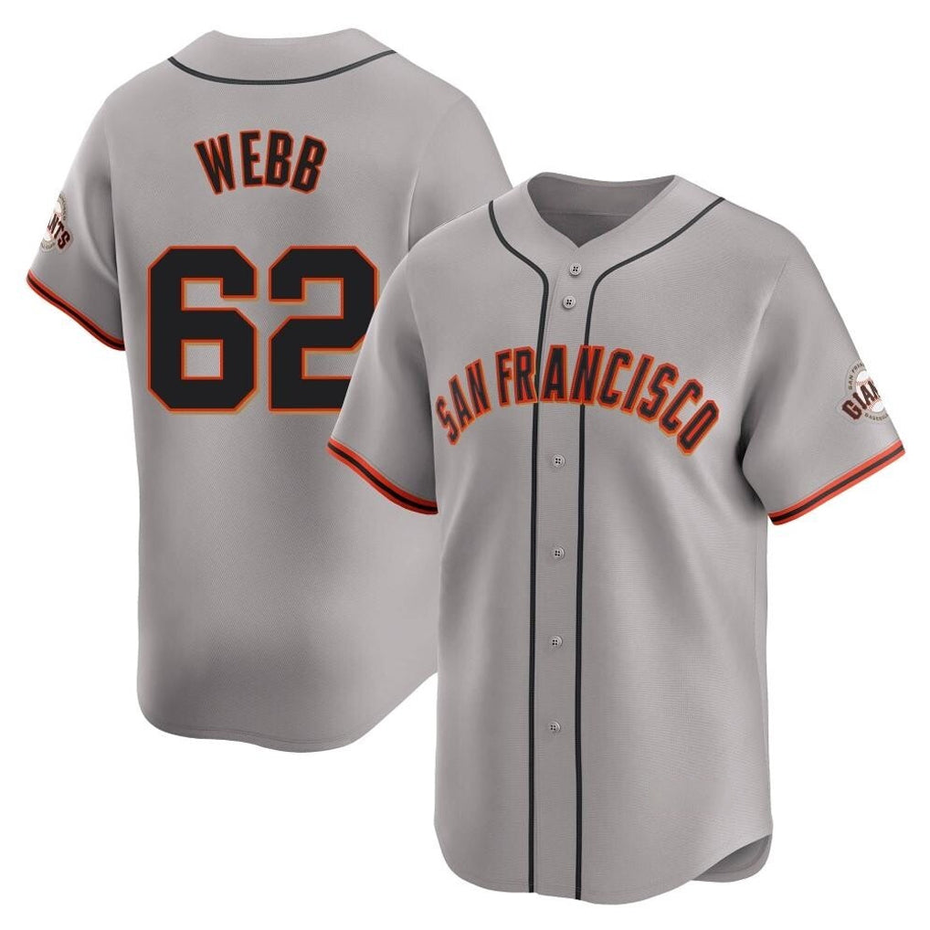 SF.Giants #62 Logan Webb Player Gray Home Limited Fdoa Stitched Jerseys