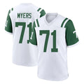 NY.Jets #71 Josh Myers Player White Classic Home Game Gdoa Stitched Jerseys